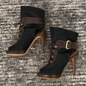 Joan&David High Heels Boots with-open toe 6.5 size